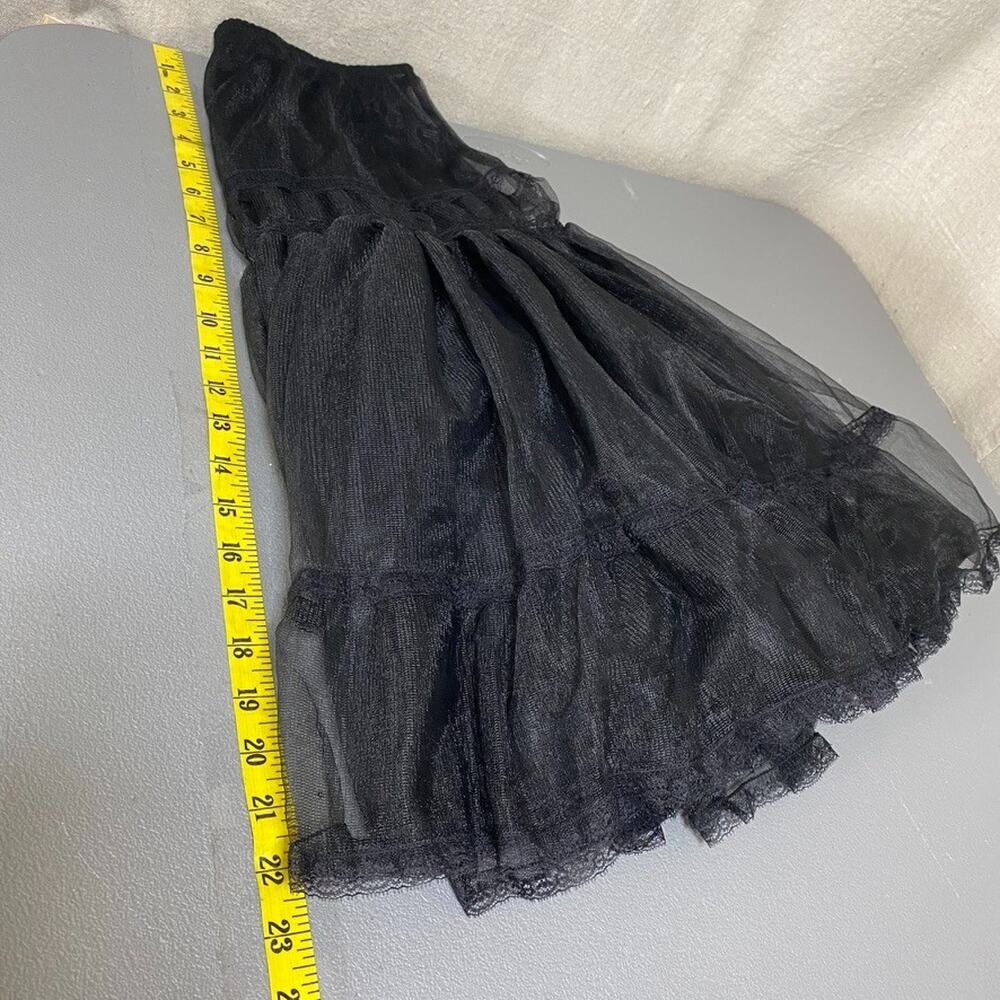 Widow Womens Sheer Mesh Midi Skirt Size M Goth Grunge Vampy Witchy Shadow Kiss - Picture 9 of 10